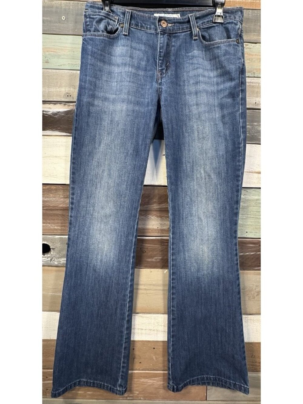 LEVI'S 544 STRAUSS & CO Women Demi Rise BOOTCUT Blue Jeans Size Medium 8 W30"